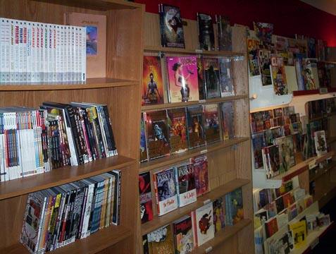 Assorted trades, magazines, and literary collections.