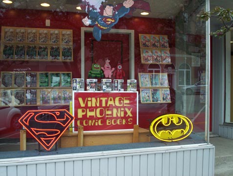 Exterior display showcase.