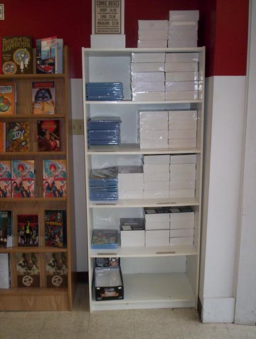 Comics storage bags and backing boards.